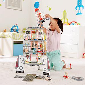 Juego construction FOUR-STAGE ROCKET SHIP Hape