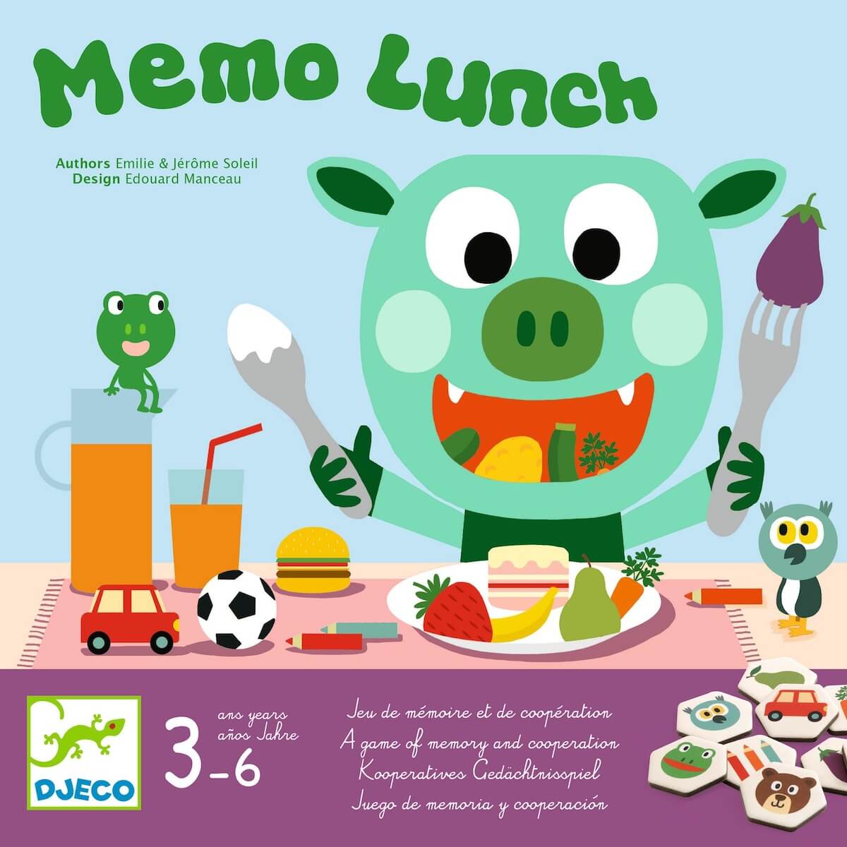 Juego memoria LUNCH Djeco