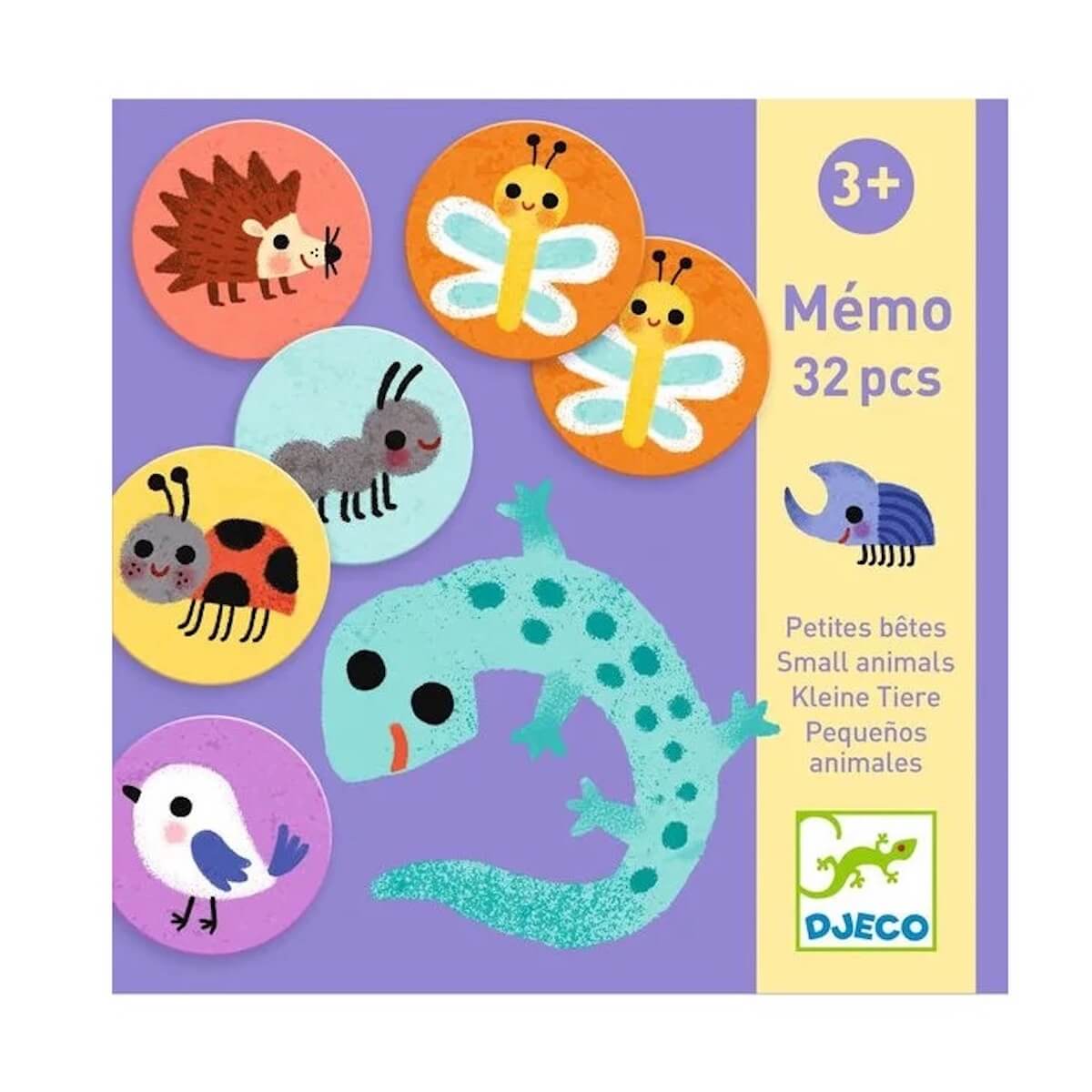 Juego memoria PEQUEÑOS ANIMALES Djeco