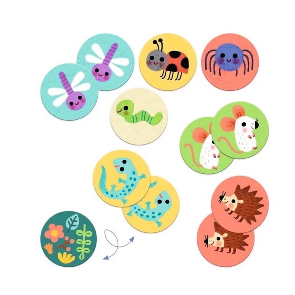 Juego memoria PEQUEÑOS ANIMALES Djeco