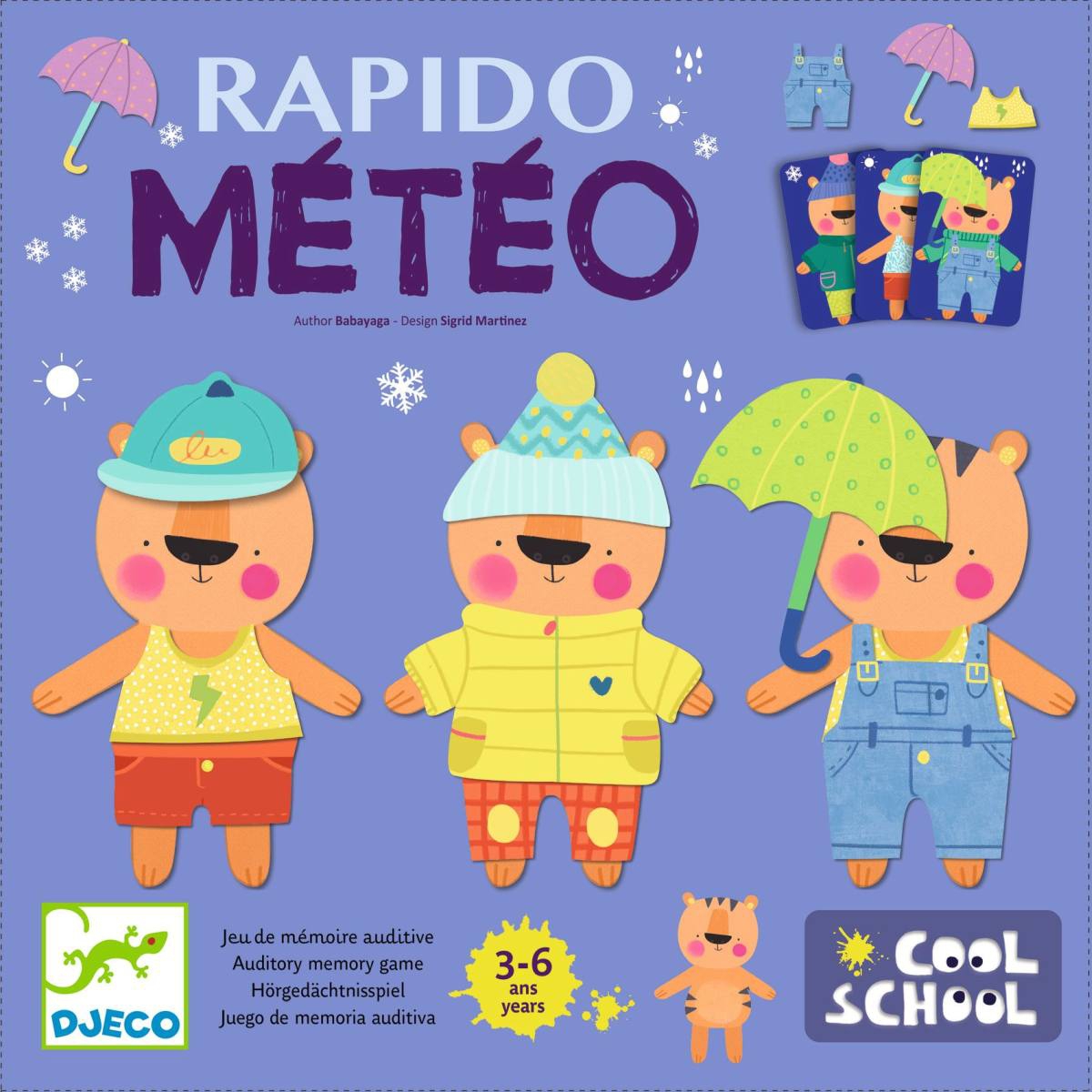 Juego memoria RAPIDO MÉTÉO Djeco
