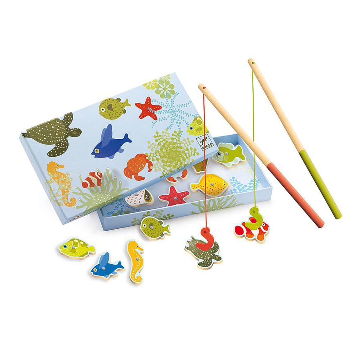 Juego pesca magnética +2Y PESCA TROPICAL Djeco