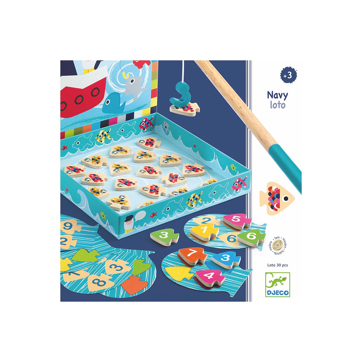 Juegos educacionales madera +3Y NAVY-LOTO Djeco