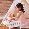 Kinder-Tipi beige STARS rosa