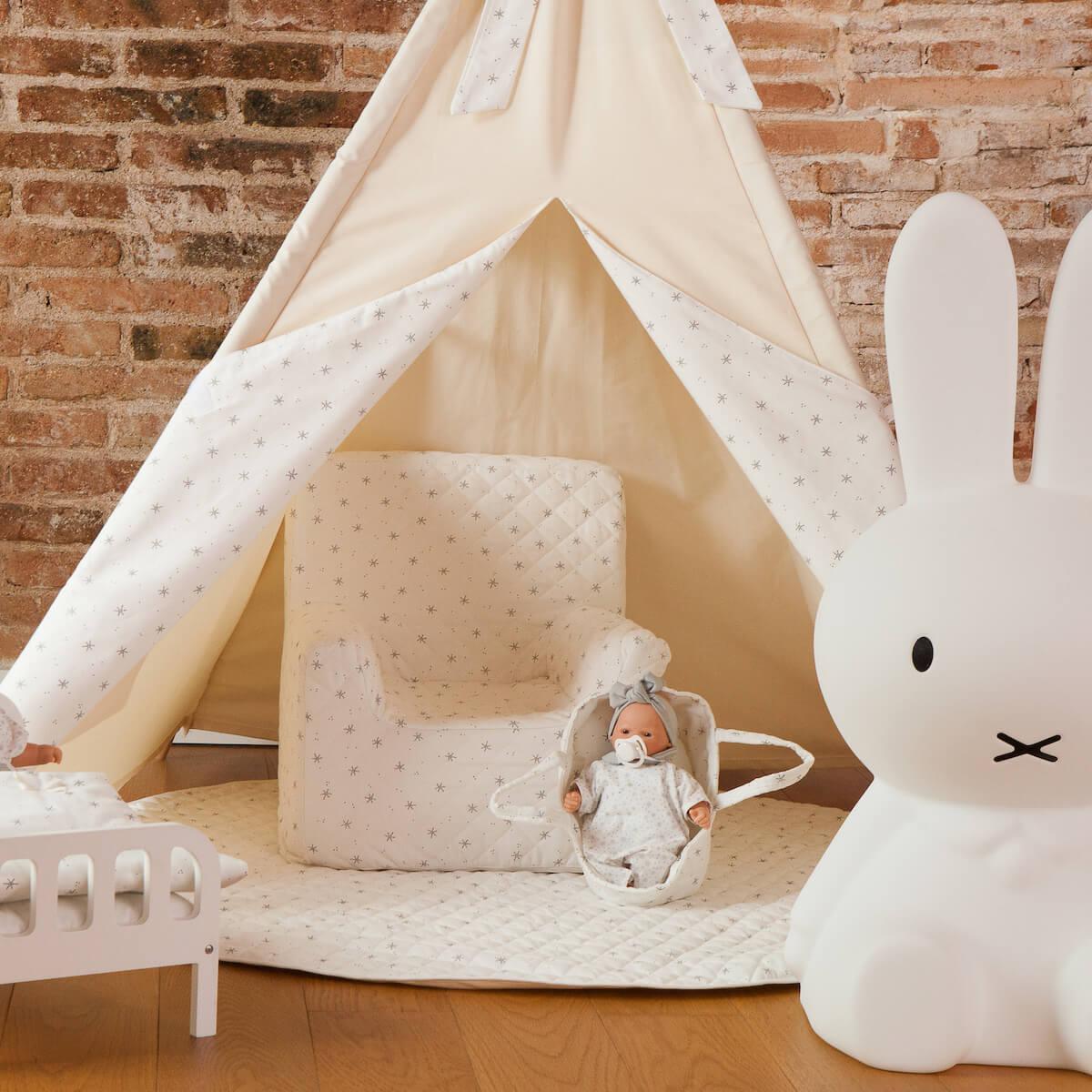 Kindersessel STARS weiß