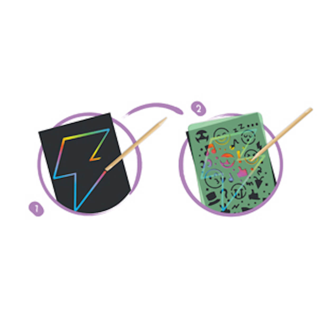Kit creativo rascar láminas Hape