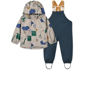 Kit de vêtements de pluie MANU 86 Liewood Dinosaurs mist