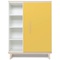 Kleiderschrank 120 cm 1-türig NADO Retro Esche sunshine yellow