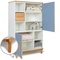 Kleiderschrank 147 cm 2-türig  NADO Retro Buche capri blue