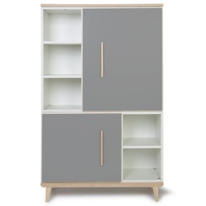 Kleiderschrank 147 cm 2-türig  NADO Retro Esche slate grey