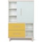 Kleiderschrank 147cm 1-türig 2 Schubladen NADO Esche mint-sunshine yellow