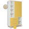 Kleiderschrank 173 cm 1-türig 2 Schubladen NADO Retro Esche sunshine yellow