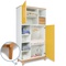 Kleiderschrank 173 cm 2-türig NADO Retro Buche sunshine yellow 