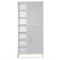 Kleiderschrank 198 cm 2-türig  NADO Curve Esche manhattan grey