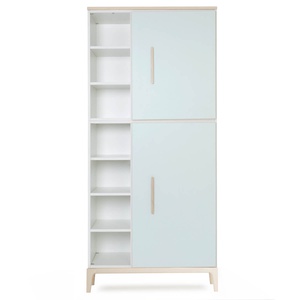 Kleiderschrank 198 cm 2-türig  NADO Curve Esche mint