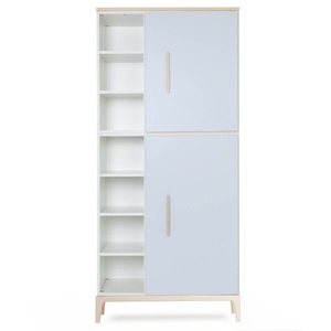 Kleiderschrank 198 cm 2-türig  NADO Curve Esche sky blue