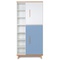 Kleiderschrank 198 cm 2-türig  NADO Retro Buche white-capri blue