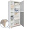 Kleiderschrank 198 cm 2-türig  NADO Retro Esche manhattan grey-slate grey