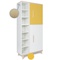 Kleiderschrank 198 cm 2-türig  NADO Retro Esche sunshine yellow-white