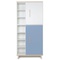 Kleiderschrank 198 cm 2-türig  NADO Retro Esche white-capri blue