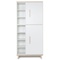 Kleiderschrank 198 cm 2-türig  NADO Retro Esche white