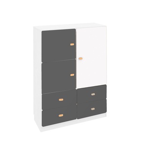 Kleiderschrank 93x113cm DESTYLE de Breuyn weiß weiß anthrazit