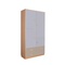 Kleiderschrank 93x184cm DESTYLE de Breuyn naturgrau hellgrau