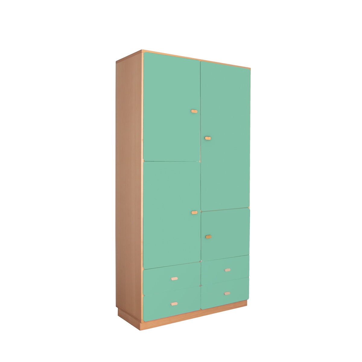 Kleiderschrank 93x184cm DESTYLE de Breuyn naturgrün