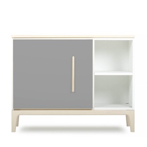 Kleinmöbel 1 Tür 2 Nischen NADO Curve Esche slate grey