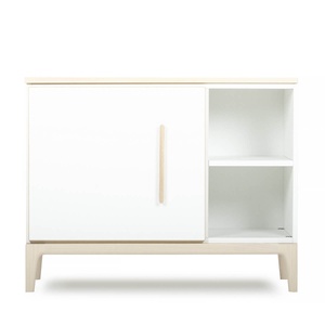 Kleinmöbel 1 Tür 2 Nischen NADO Curve Esche white