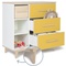 Kommode 3 Schubladen 3 Nischen NADO Retro Esche sunshine yellow 