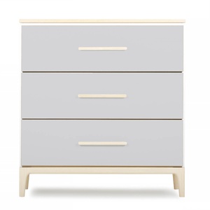 Kommode 3 Schubladen NADO Curve Esche manhattan grey