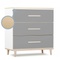 Kommode 3 Schubladen NADO Retro Esche slate grey