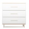 Kommode 3 Schubladen NADO Retro Esche white