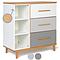 Kommode 3-türig NADO white-manhattan grey-slate grey