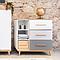 Kommode 3-türig NADO white-manhattan grey-slate grey