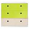 Kommode COLORFLEX Schubladen Farben lime-lime-white wash