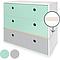 Kommode COLORFLEX Schubladen Farben mint-mint-pearl grey