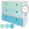 Kommode COLORFLEX Schubladen Farben mint-sky blue-paradise blue