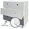 Kommode COLORFLEX Schubladen Farben pearl grey-pearl grey-space grey