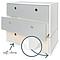 Kommode COLORFLEX Schubladen Farben pearl grey-pearl grey-white wash