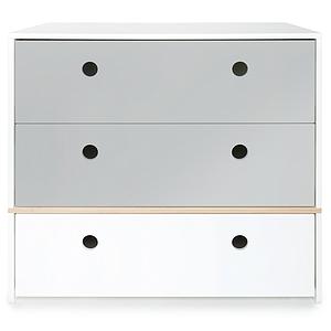 Kommode COLORFLEX Schubladen Farben pearl grey-pearl grey-white