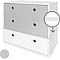 Kommode COLORFLEX Schubladen Farben pearl grey-pearl grey-white