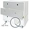 Kommode COLORFLEX Schubladen Farben pearl grey-pearl grey-white