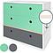 Kommode COLORFLEX Schubladen Farben sea foam-sea foam-space grey