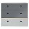 Kommode COLORFLEX Schubladen Farben space grey-space grey-pearl grey