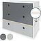 Kommode COLORFLEX Schubladen Farben space grey-space grey-pearl grey