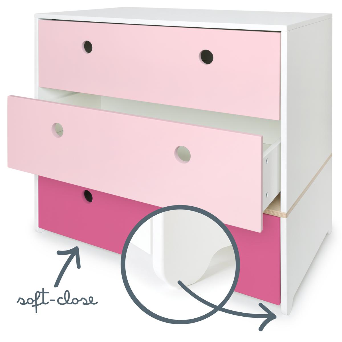Kommode COLORFLEX Schubladen Farben sweet pink-pink