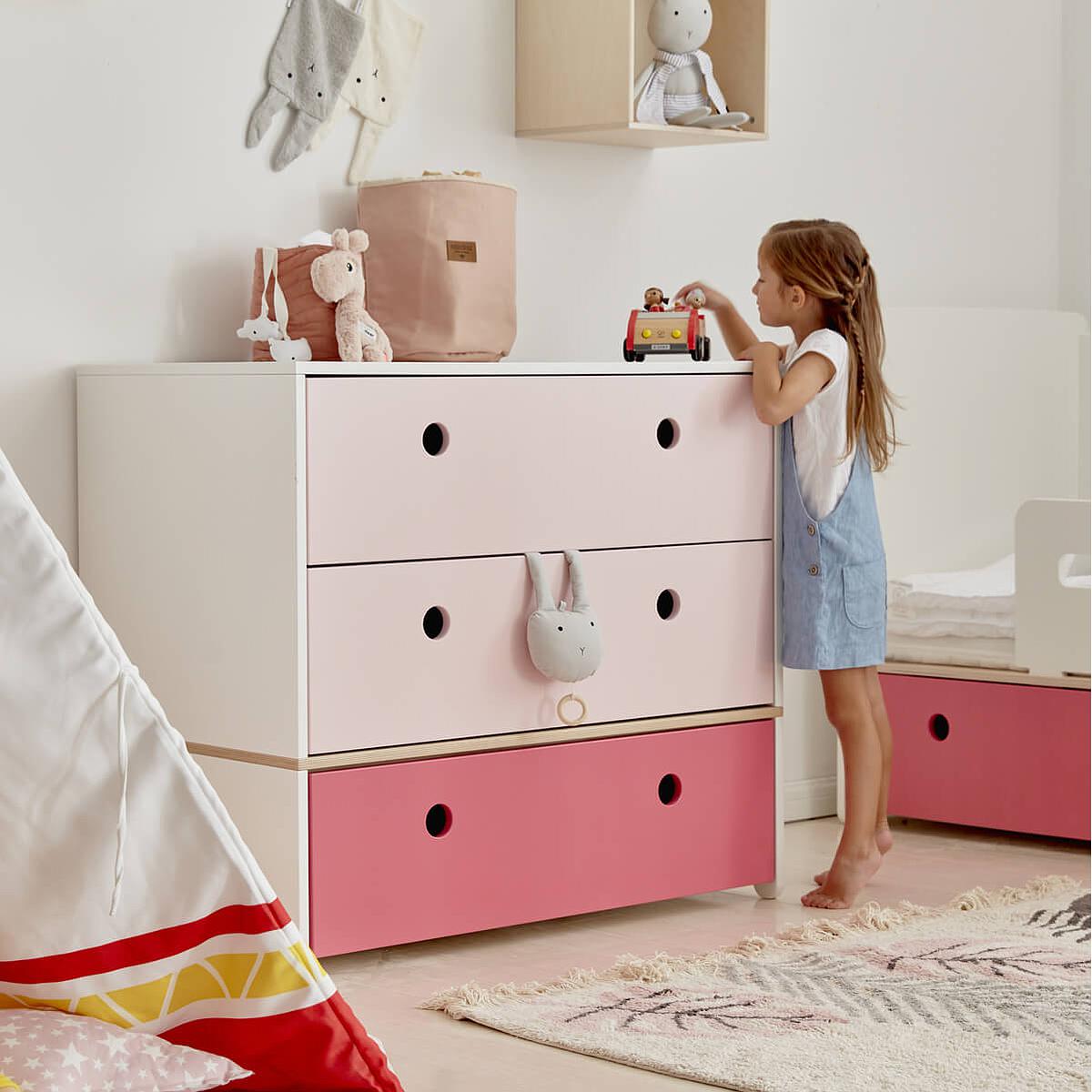 Kommode COLORFLEX Schubladen Farben sweet pink-pink