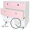 Kommode COLORFLEX Schubladen Farben sweet pink-sweet pink-white